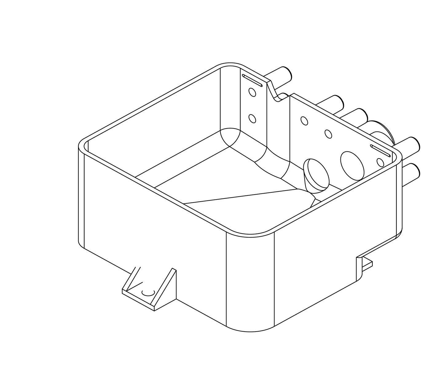 DRIP TRAY W/RESCA D14 drain box