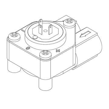 VOLUMETRIC counter Flowmeter 1/4" 4magnet