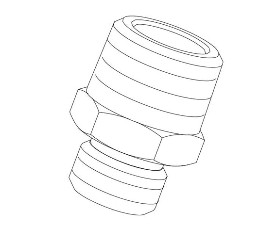STRAIGHT FITTING 8-3/8" M