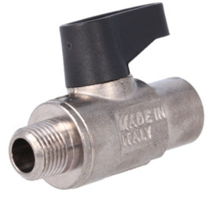BALL VALVE G1/8F-R1/8M BRASS TREATED
