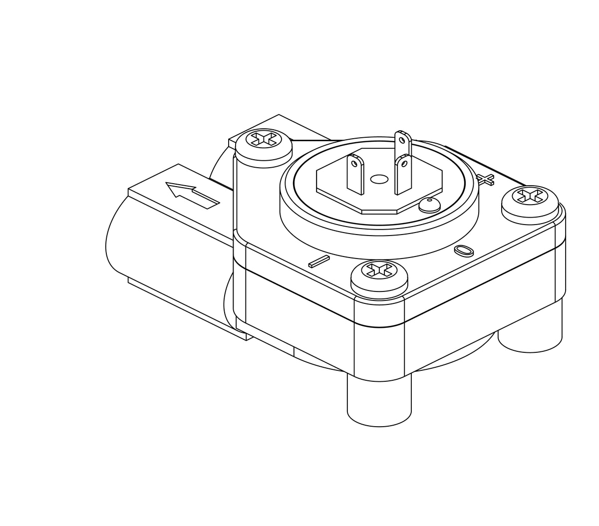 VOLUMETRIC COUNTER 1/4"+17,1 flowmeter