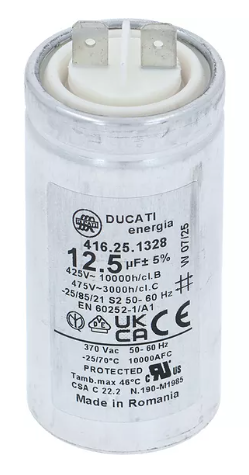 CAPACITOR condenser 12.5uF 230V Metal