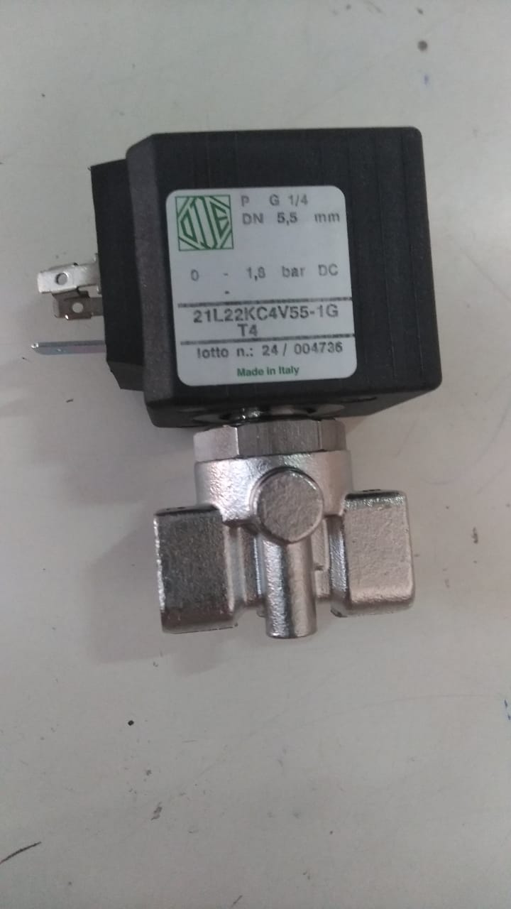 2-WAY SOLENOID VALVE ODE ø 1/4" 24VDC hot water