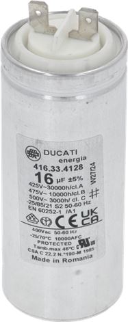 CAPACITOR condenser 16uF 230V METAL SR64EVO