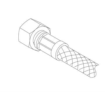 TRACTION TUBE 1/4 90° L450